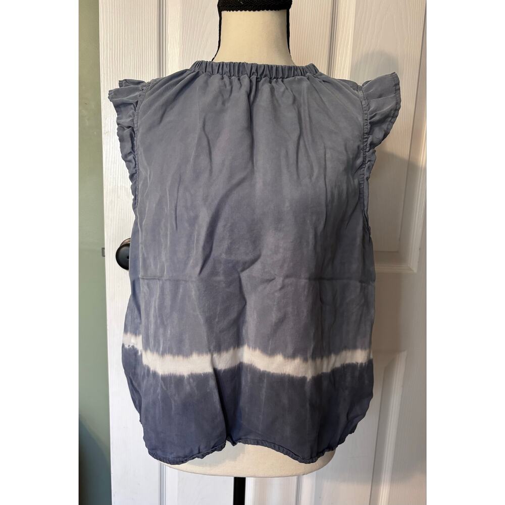 Cloth & Stone By Anthropologie Sleeveless Top Women's Medium Tie Dye Blue